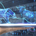"Stock market chart showing upward trend in 2025